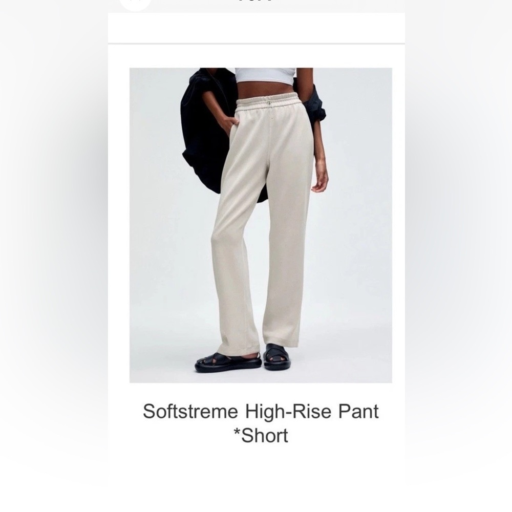 Lululemon Athletica Softstreme High-Rise Pants in Bone 4P